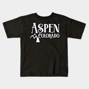 Aspen Colorado Rocky Mountains Kids T-Shirt